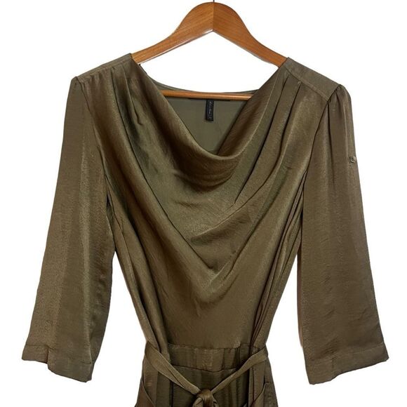 BCBGMAXARZIA‎ brown tie waist dress. Size xs - Picture 2 of 7